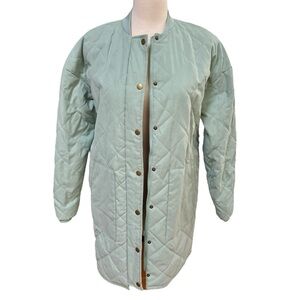 Universal Thread Mint Green Quilted Women's Jacket Pockets Women's Size XS